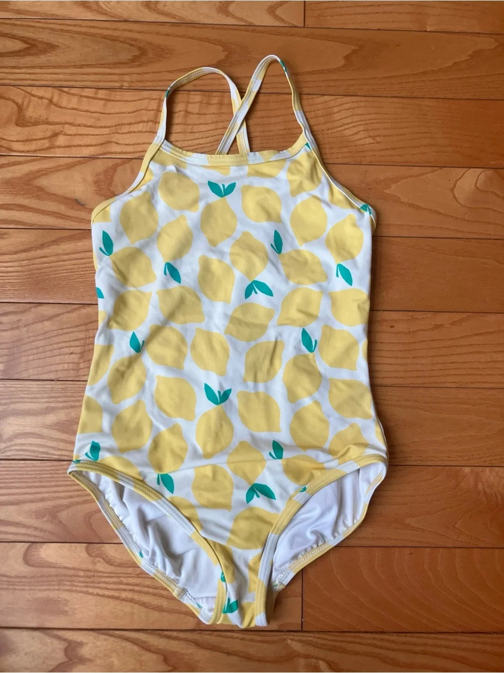 Hanna Andersson Lemon one piece girls 8